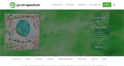 Desktop Screenshot of genderspectrum.org
